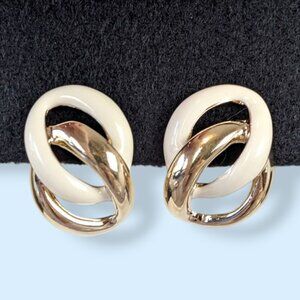 Vintage Napier Enamel Link Earrings